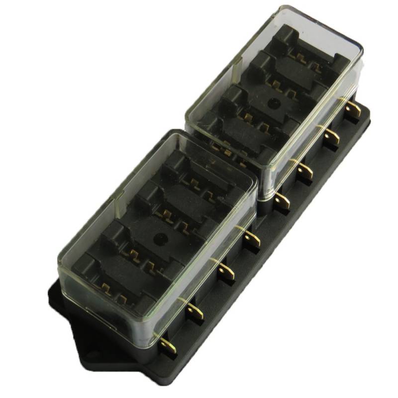 E Support Sicherungshalter für Pkw und Lkw, 8-fach-Schaltung, Standard-ATO/ATC-Sicherungskasten, Flachsicherung 12 V, 24 V von ESUPPORT