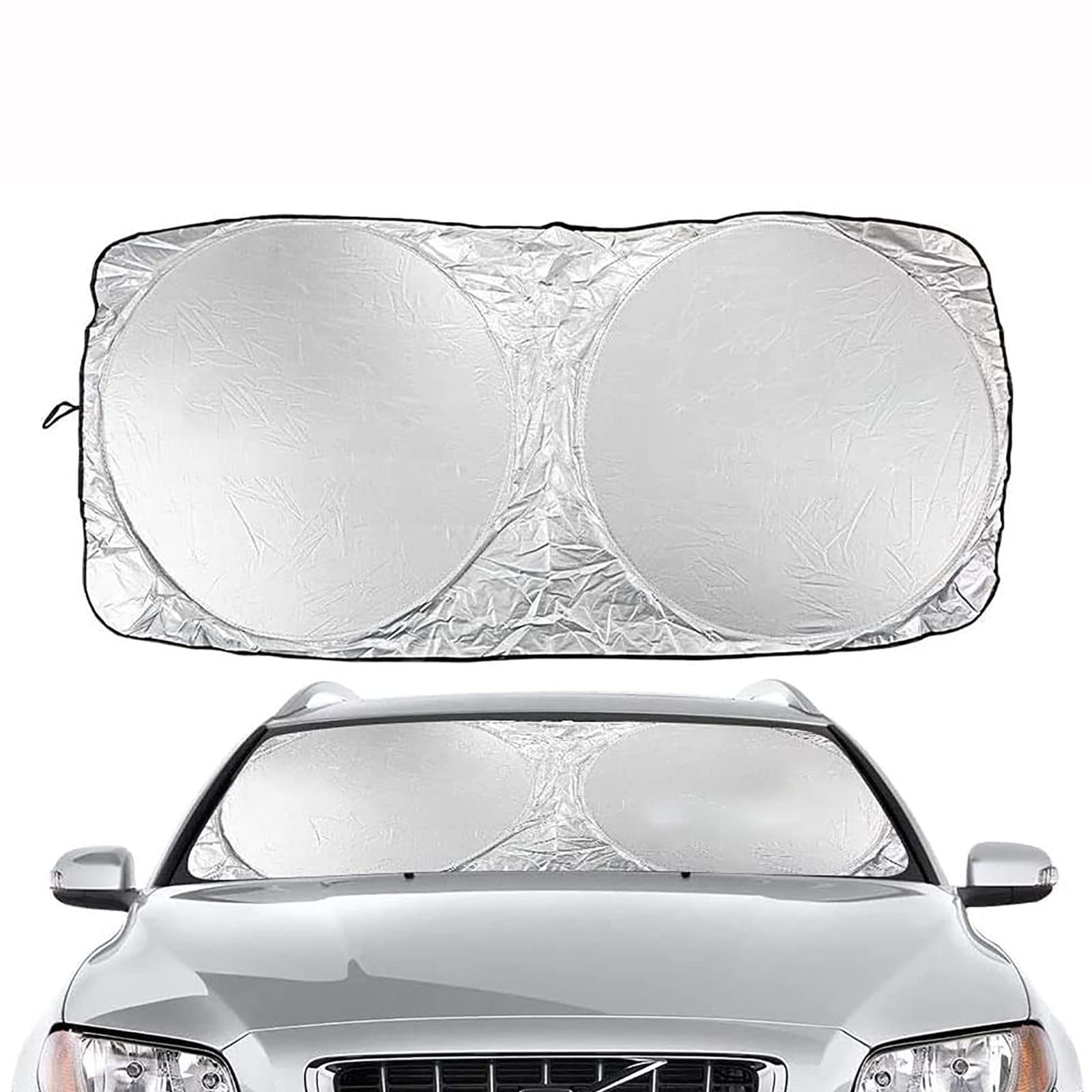 Auto Windschutzscheibe Sonnenblende Für Dacia Lodgy 2012-2023, Sonnenschutz Frontscheibe, Car Windshield Sun Shade, Frontscheibenabdeckung UV Schutz Zubehör, C/160 * 86 von EABEAHZZ