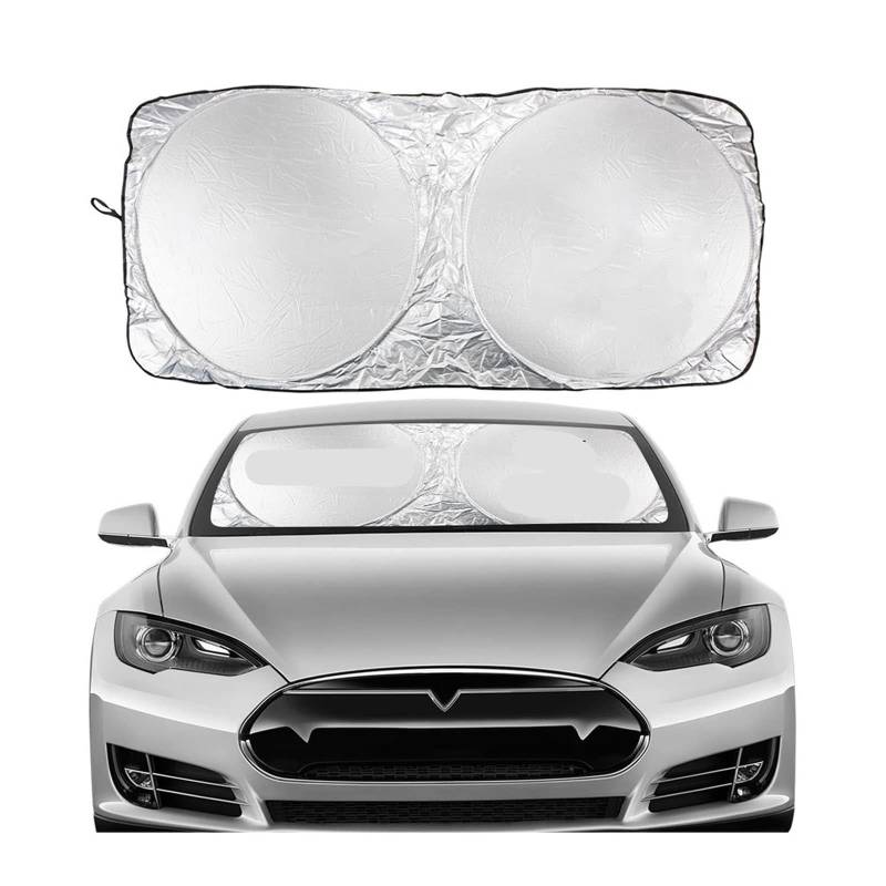 Auto Windschutzscheibe Sonnenblende Für KIA Cadenza 2011-2015, Sonnenschutz Frontscheibe, Car Windshield Sun Shade, Frontscheibenabdeckung UV Schutz Zubehör, B/150 * 85 von EABEAHZZ