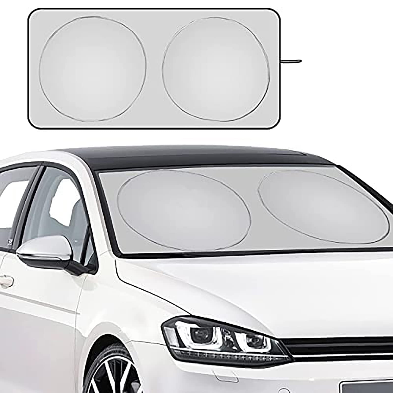 Auto Windschutzscheibe Sonnenblende Für KIA Opirus 2004-2010, Sonnenschutz Frontscheibe, Car Windshield Sun Shade, Frontscheibenabdeckung UV Schutz Zubehör,A/150 * 70 von EABEAHZZ