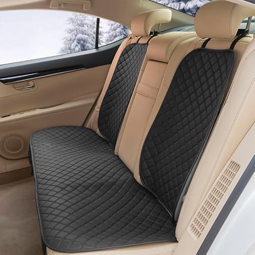 EACTEL Auto Sitzauflagen für Hyundai ix35 / Tucson II SUV 2009-2015, Leinen Sitzbezüge Sitz Sitzbezügesets auflagen Universal Autozubehör,Black-Rear von EACTEL