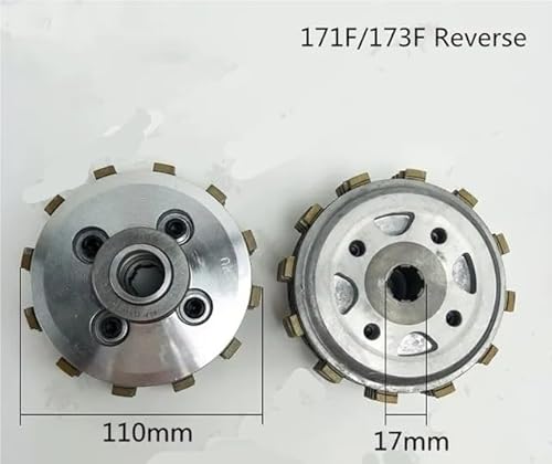 Werkzeugzubehör (12 Zähne) 171F 173F Kupplungsscheibe (positiv oder umgekehrt) für 171 173 Kupplung Dieselmotor angetriebene Grubber/Gartenfräsen(1X Reverse) von EAGHADEK