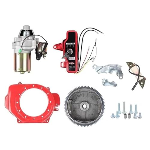 Werkzeugzubehör 2KW ELEKTRISCHE START-KITS FÜR GX160 GX200 etc. 3KW GENERATOR GEHÄUSE STARTER MOTOR SCHWUNGRAD LADUNG SPULE SCHALTER DIY UMRÜSTUNG(Khaki) von EAGHADEK