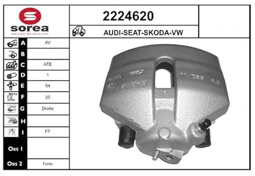 Bremssattel Rechts Kompatibel mit Audi Skoda VW Seat von Autoteile Gocht von EAI