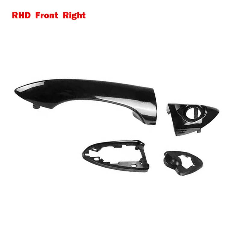 Außengriff an der Fahrzeugtür Außentürgriffe fürs Auto, Türgriff außen rechts, RHD, passend for BMW X5 E53 2000–2006, ABS, Autozubehör Ersatzteil für den Außengriff an der Fahrzeugtür(RHD Front Right) von EAKNFD