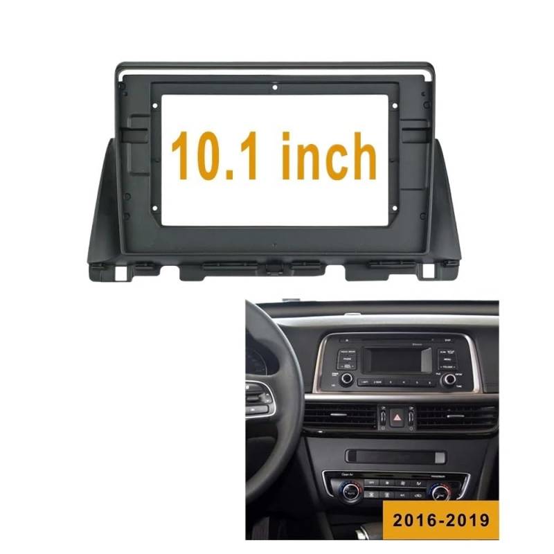 Autosoundrahmen 10,1-Zoll-Autoradio-Blende/Passend for KIA Optima 2016-2019, 2Din-Rahmen, Radio-Player-Blenden, Audio-Anschlussadapter, Blende, Armaturenbrett Autosoundsystemrahmen(Only frame) von EAKNFD