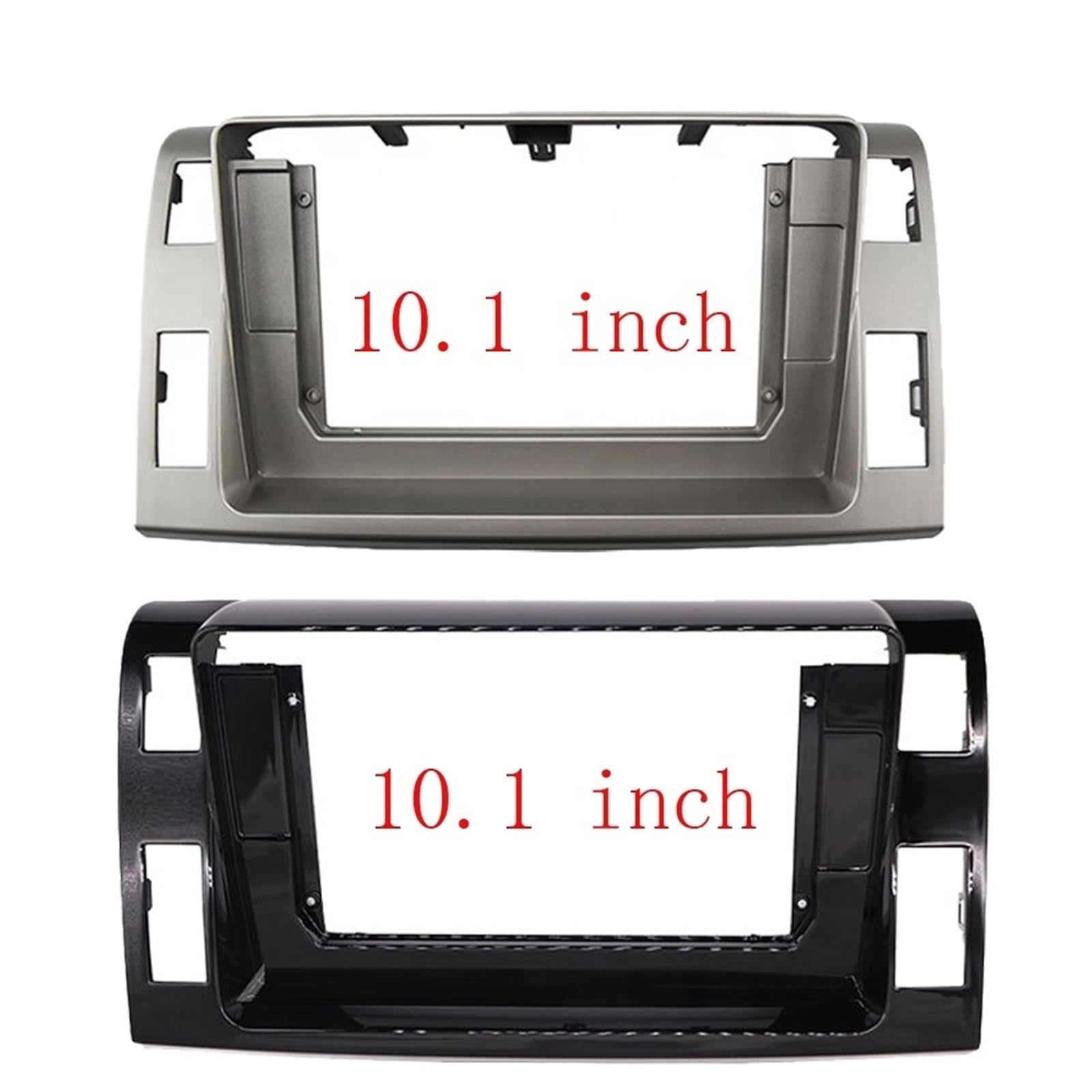 Autosoundrahmen 2 DIN 10 ZOLL Fascia/passend for Toyota Previa 3 XR50 Estima 2006-2019 Bildschirm Audio Dash Panel Rahmen fascia Auto fascia Rahmen Autosoundsystemrahmen(Left-frame,Black) von EAKNFD