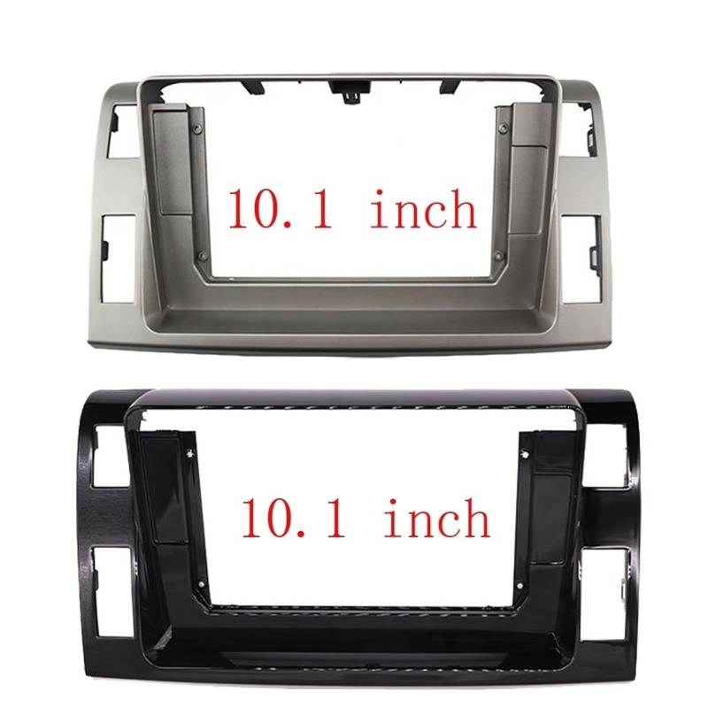 Autosoundrahmen 2 DIN 10 ZOLL Fascia/passend for Toyota Previa 3 XR50 Estima 2006-2019 Bildschirm Audio Dash Panel Rahmen fascia Auto fascia Rahmen Autosoundsystemrahmen(Left-frame,Silver) von EAKNFD