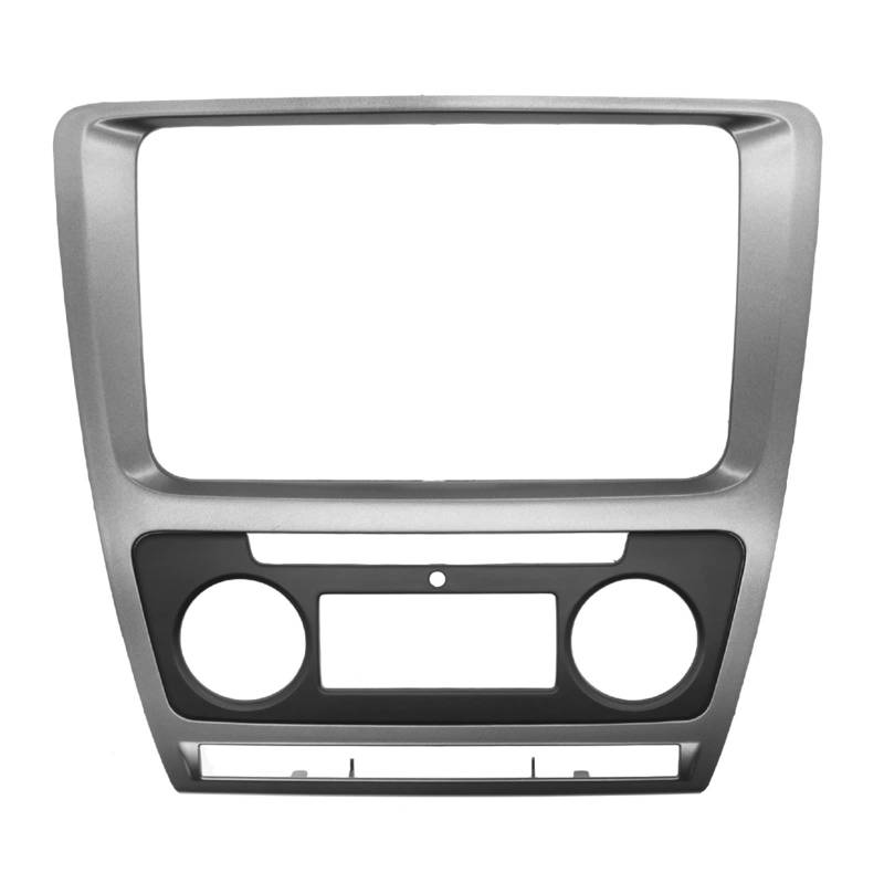 Autosoundrahmen 2 Din Auto Umrüstung DVD-Blende Rahmen/passend for Skoda Octavia Dash Mount Trim Kit Rahmen Audio Fascia Stereo Radio DVD CD Panel Autosoundsystemrahmen(Auto AC) von EAKNFD