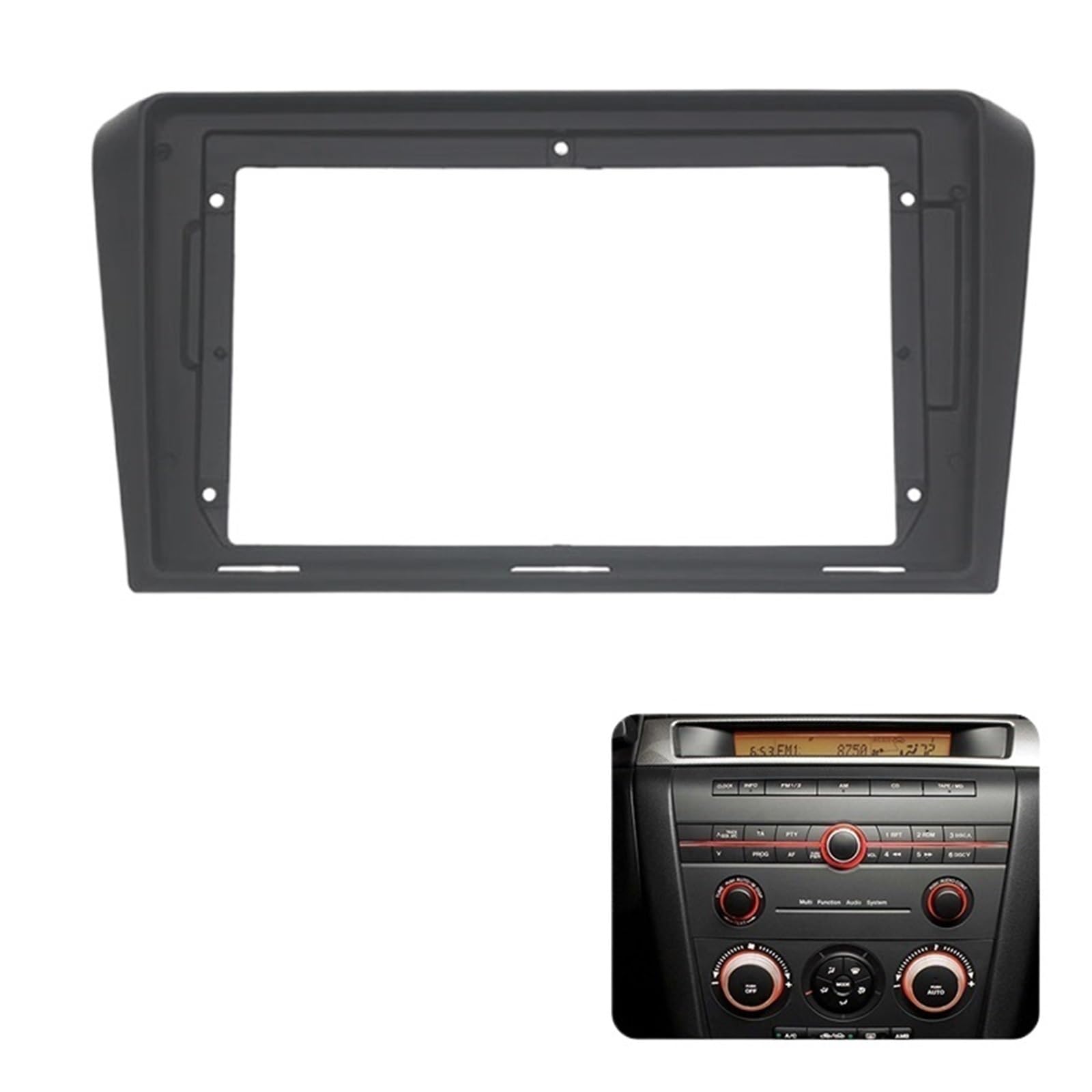 Autosoundrahmen 2 Din Autoradio Blende/Fit for Mazda 3 2004-2012 Auto Stereo Audio Player Armaturenbrett Rahmen Kit Lünette Frontplatte Autosoundsystemrahmen(For 2004-2008) von EAKNFD