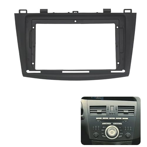 Autosoundrahmen 2 Din Autoradio Blende/Fit for Mazda 3 2004-2012 Auto Stereo Audio Player Armaturenbrett Rahmen Kit Lünette Frontplatte Autosoundsystemrahmen(For 2009-2012) von EAKNFD