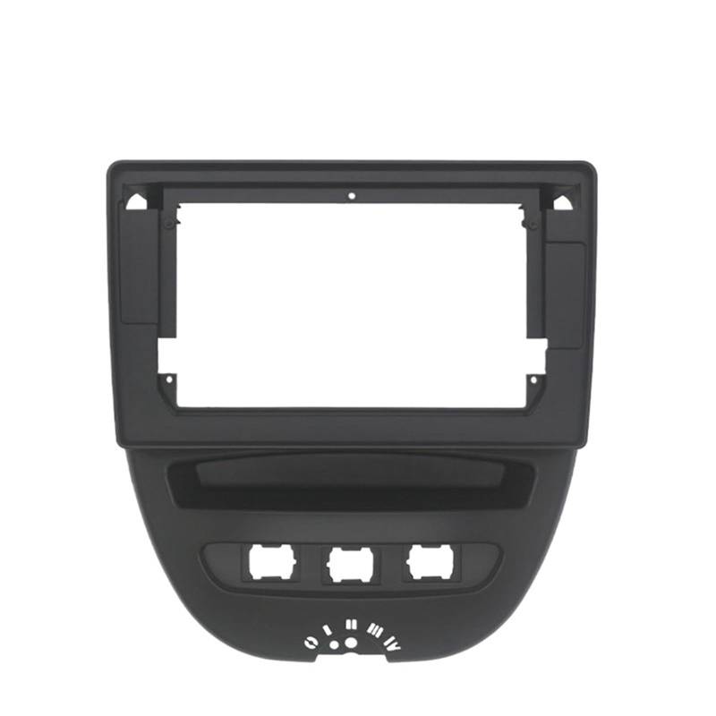 Autosoundrahmen 9/10,1 Zoll 2 Din Autoradio Audio Installation Refit Fascia Dash Panel Rahmen Kit/Passend for Toyota Aygo Citroen C1 Peugeot 107 2005-2014 Autosoundsystemrahmen(10.1 inch) von EAKNFD