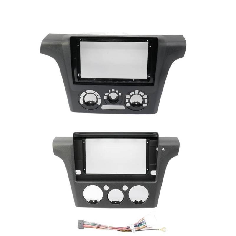 Autosoundrahmen 9/10,1 Zoll Autoradio-DVD-Player Blendenrahmen/Passend for MITSUBISHI AIRTREK/OUTLANDER 2001-2005 Audio-Stereo-Armaturenbrett Autosoundsystemrahmen(Frame-9 INCH,RHD) von EAKNFD