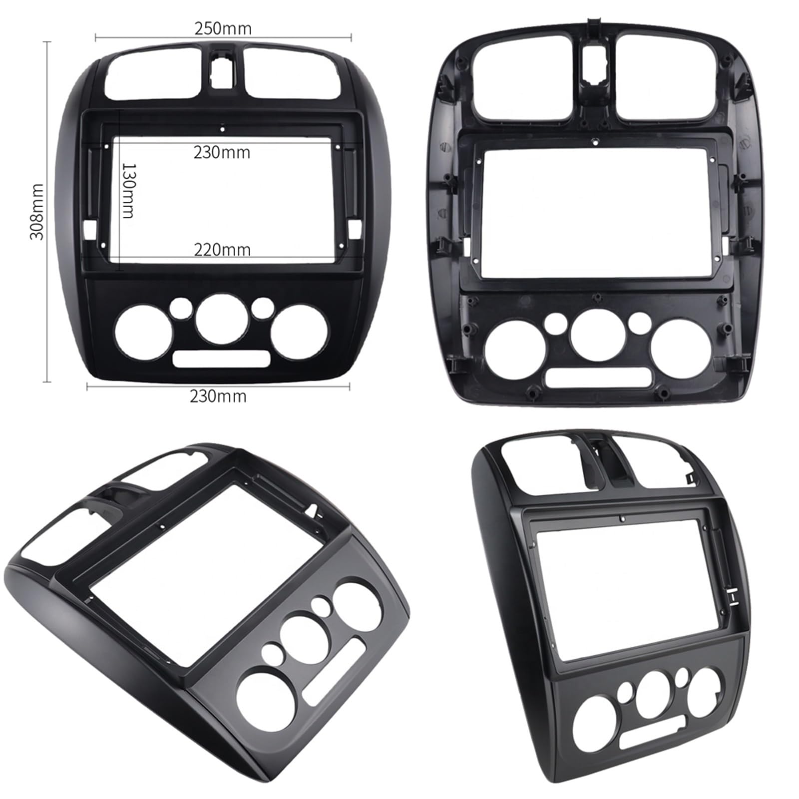 Autosoundrahmen 9 ZOLL Auto Audio Rahmen GPS Navigation Blende Auto DVD Kunststoff Rahmen Blende/Fit for 2002-2008 MAZDA 323/FORD LASER Autosoundsystemrahmen von EAKNFD