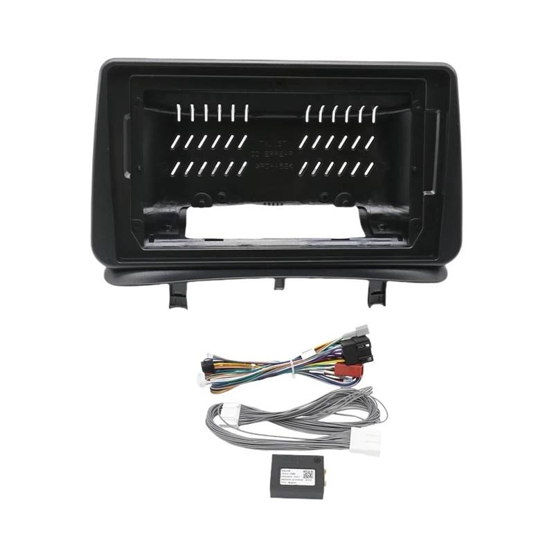 Autosoundrahmen 9-Zoll-Adapter Canbus Box Autoradio DVD-Player Blendenrahmen/Passend for Renault Clio 3 2005-2014 Android Audio Dash Fitting Panel Kit Autosoundsystemrahmen(Frame Cable Canbus) von EAKNFD