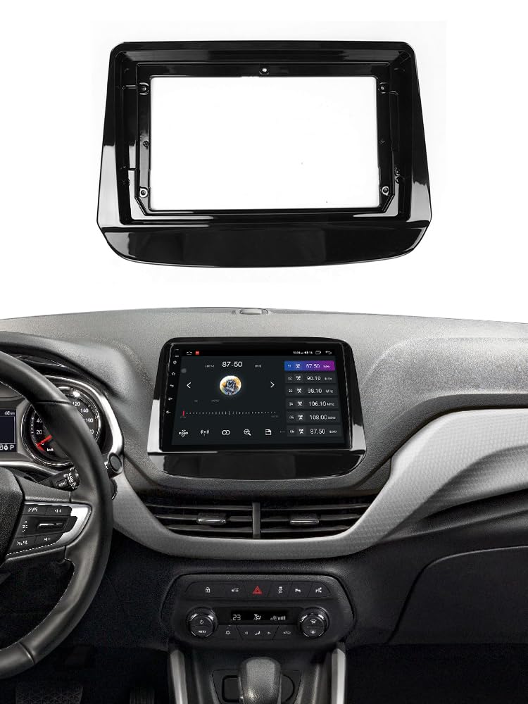 Autosoundrahmen 9-Zoll-Autoradio-Blende/Fit for Chevrolet Onix 2019-2023 Panel Android-Player Audiorahmen Armaturenbretthalterung Kit Adapter Canbus Autosoundsystemrahmen(Frame canbus) von EAKNFD