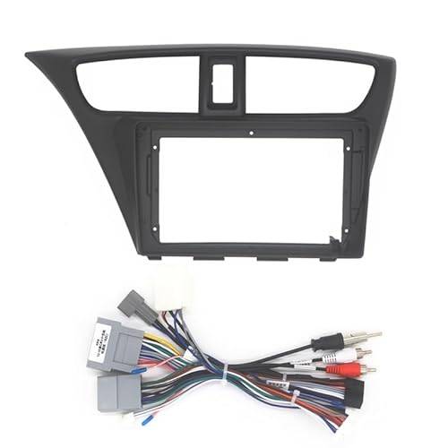 Autosoundrahmen 9-Zoll-Autoradio-Blende/Passend for HONDA Civic Hatchback 2012-2017 Video-Audio-Player Installieren Sie das Armaturenbrett 2-Din-Rahmenmontagesatz Autosoundsystemrahmen(Fascia cable, von EAKNFD