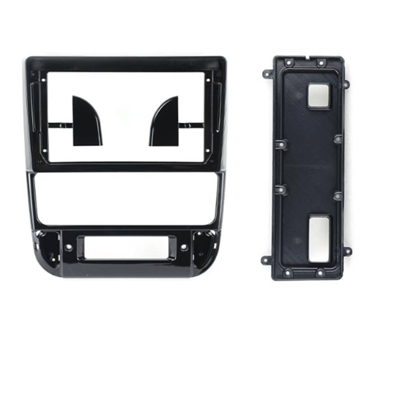 Autosoundrahmen 9-Zoll-Autoradio-Einbaurahmen/passend for Peugeot 406 1995–2005, Panel-Dash-Kit, Installation der Facia-Konsole, Audio-Lünette, GPS-Adapter Autosoundsystemrahmen(Black frame) von EAKNFD