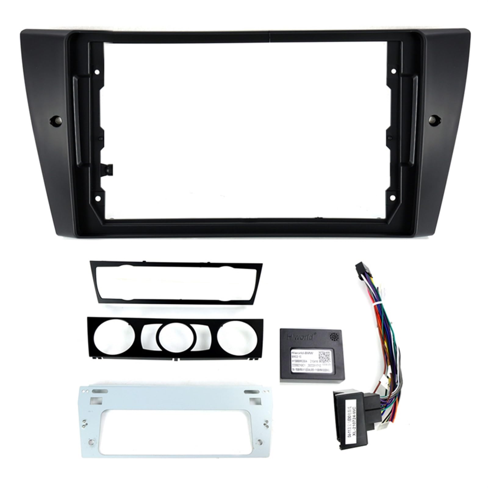 Autosoundrahmen 9-Zoll-Autoradio-Faszienrahmen-Adapterkabel/Passend for BMW 3er E90 E91 E92 Android Stereo Audio Dash Fitting Panel Kit Autosoundsystemrahmen von EAKNFD