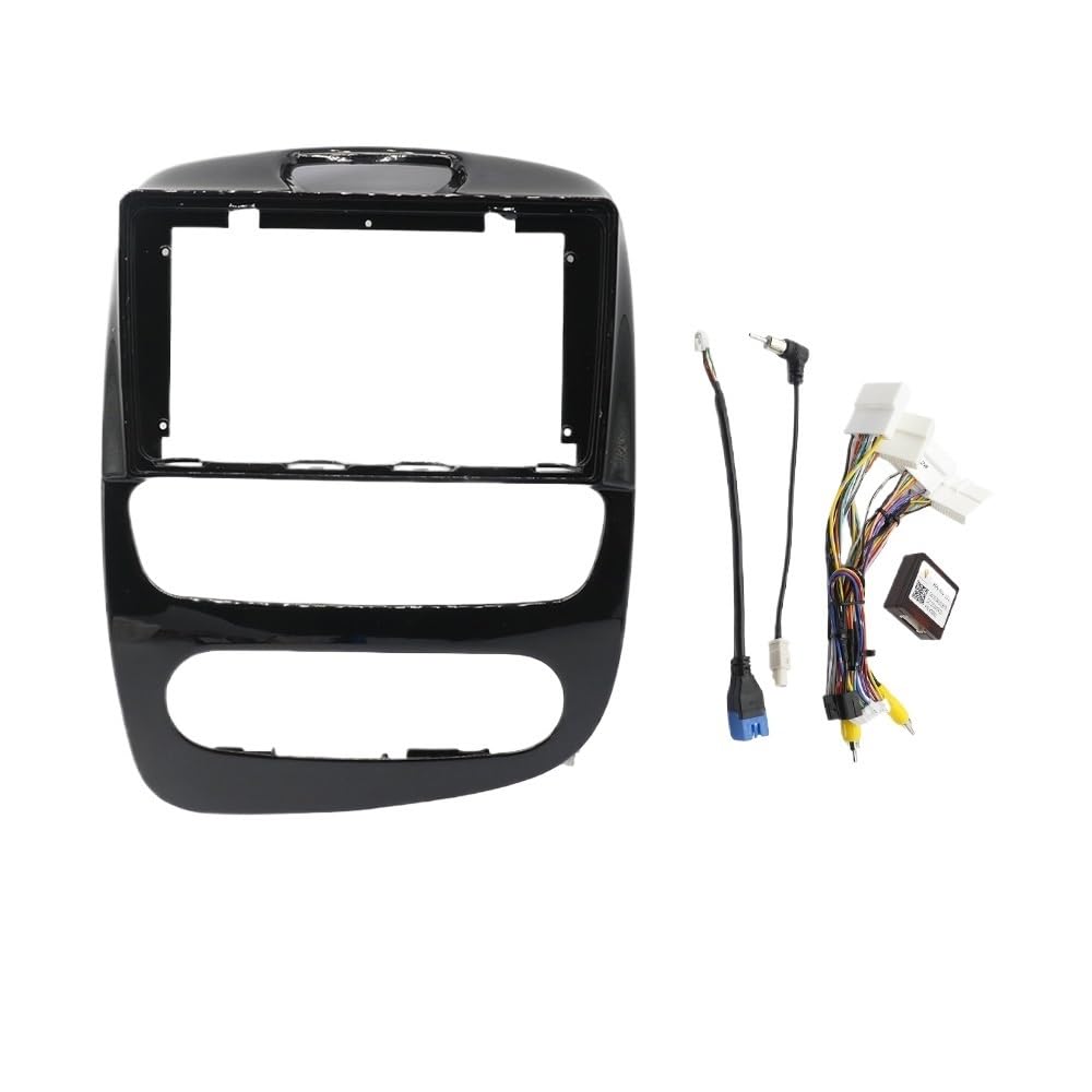 Autosoundrahmen 9-Zoll-Autorahmen-Blendenadapter Canbus-Box-Decoder Android Radio Audio Dash Fitting Panel Kit/Passend for Renault Clio 4 2012-2021 Autosoundsystemrahmen(Only A Frame) von EAKNFD