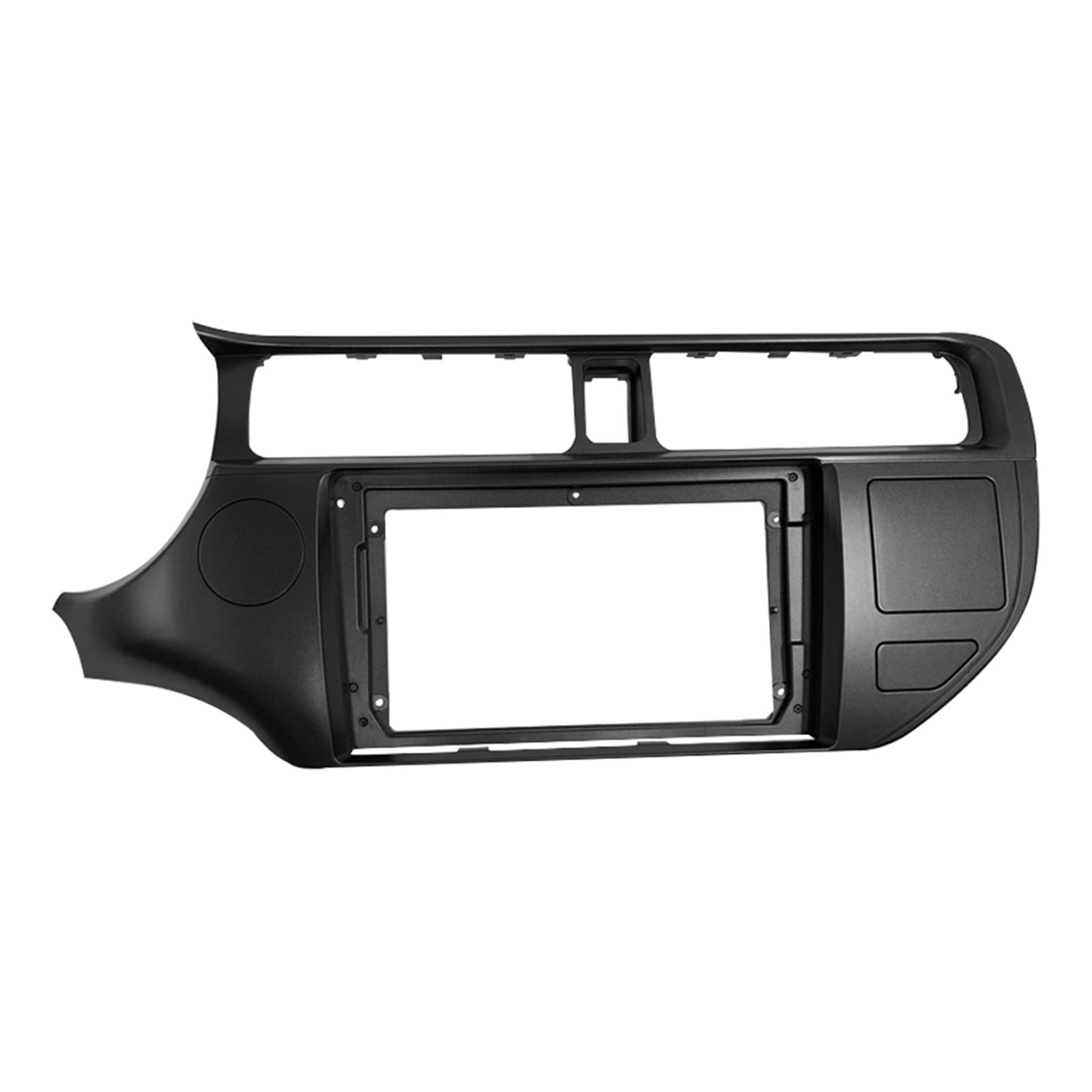 Autosoundrahmen Auto 2 Din Audio Radio Blende Rahmen/Fit for KIA RIO 2012-2015 LHD RHD 9 Zoll Großbild Stereo Armaturenbrett Einbaublende Verkleidungssatz Autosoundsystemrahmen(LHD Frame) von EAKNFD