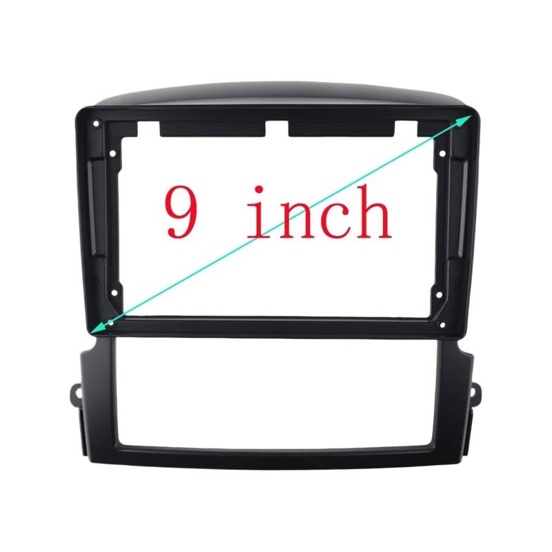 Autosoundrahmen Auto Audio 9 ZOLL Großen Bildschirm DVD Fascia Rahmen Adapter/Fit for KIA Sorento 2006-2009 2Din Dash Installation Panel Rahmen Kit Autosoundsystemrahmen(Only frame) von EAKNFD