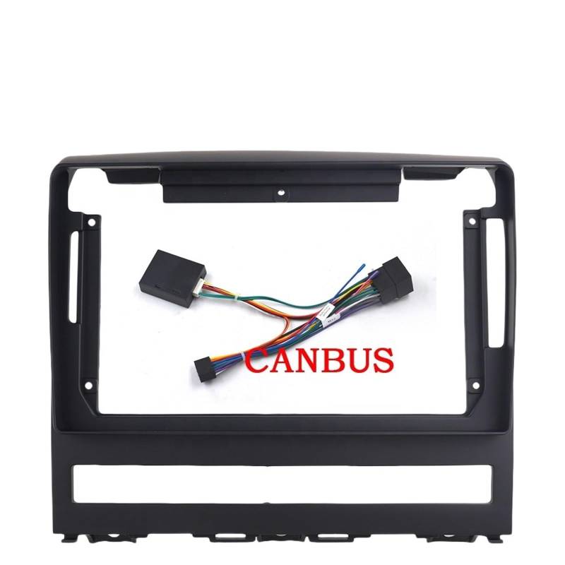 Autosoundrahmen Auto-DVD-Rahmen, Audio-Armaturenbrett-Verkleidung, 2-DIN-Radio-Player, passend for Fiat Perla 2009, Albea/Siena/Palio 2004–2012, Play-Kit Autosoundsystemrahmen(Frame cable canbus) von EAKNFD