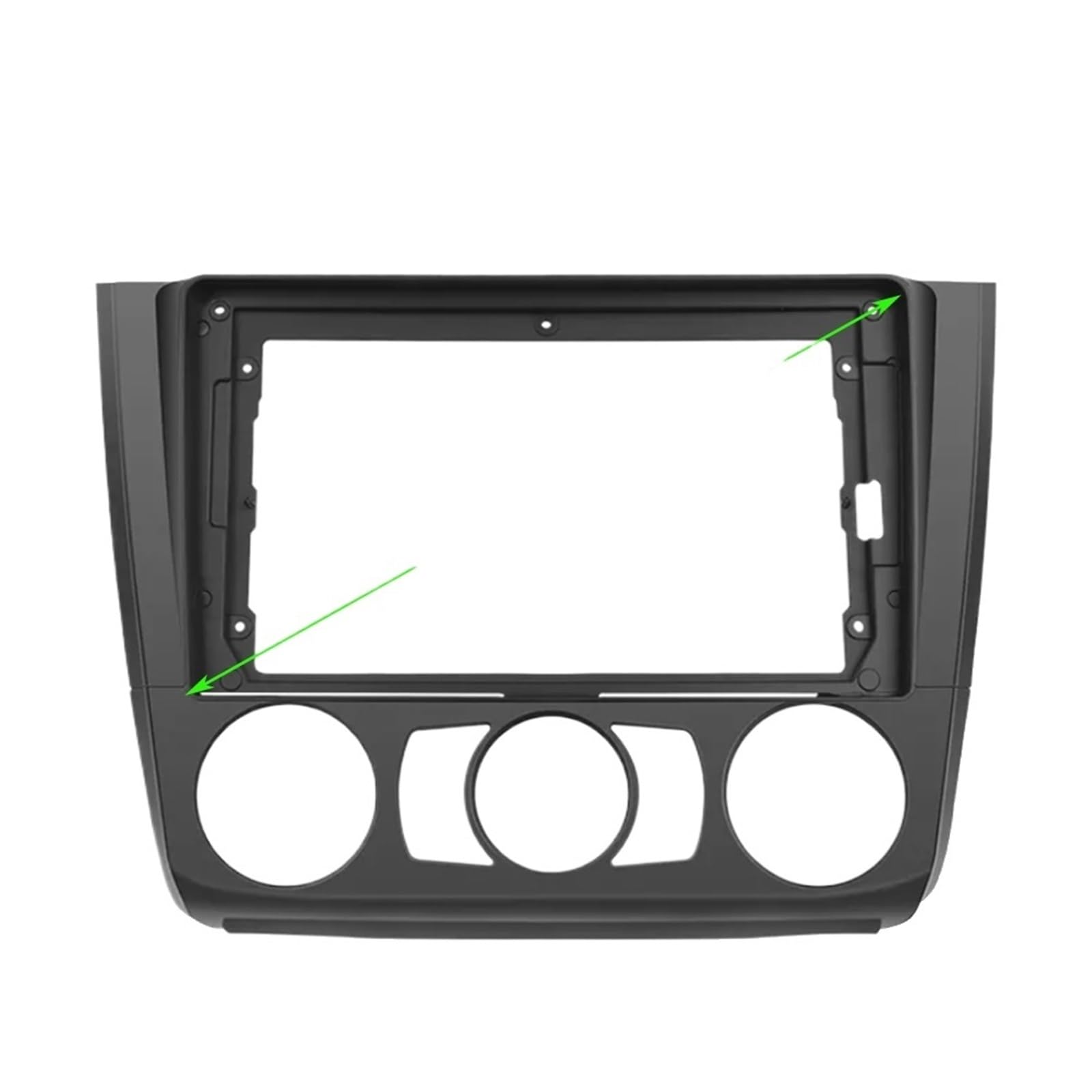 Autosoundrahmen Auto DVD Rahmen Audio Fitting Adapter Dash Trim Kits Facia Panel 9 zoll/Fit for BMW 1 Serie E88 e82 E81 E87 2004-2011 Radio Player Autosoundsystemrahmen(Frame-Manual,Frame cord canbus) von EAKNFD