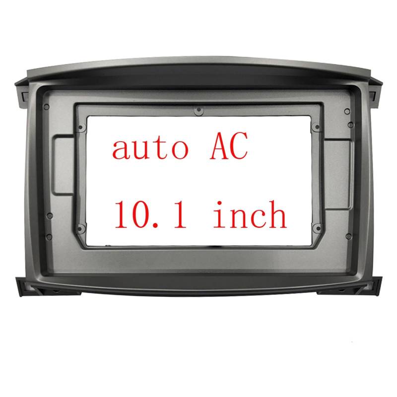 Autosoundrahmen Autoradio 9,1 Zoll großer Bildschirm 2DIN Blendenrahmen-Adapter/Passend for LAND CRUISER 100 DVD-Player Armaturenbrett-Einbaurahmen-Kit Autosoundsystemrahmen(Auto AC 10.1 Inch) von EAKNFD