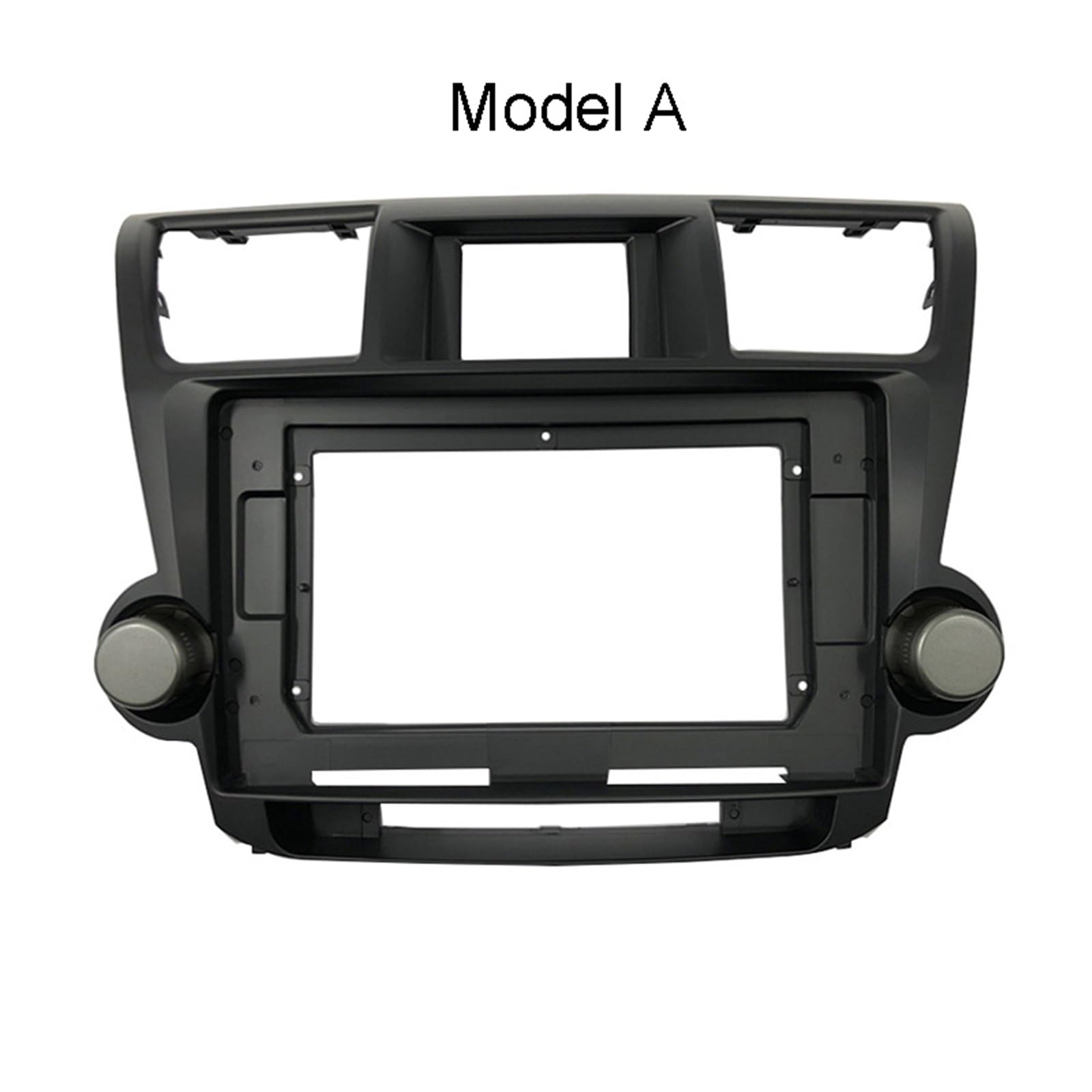 Autosoundrahmen Autoradio-Blende, passend for Toyota Kluger/Highlander, Audio-Stereo-Armaturenbrett-Rahmen-Set mit Emergenct-Lichttasten-Kabeladapter Autosoundsystemrahmen(Model A) von EAKNFD