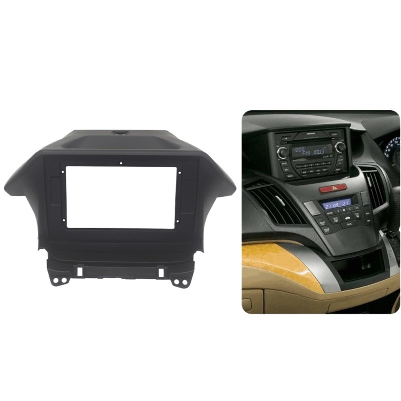 Autosoundrahmen Autoradio-Blende/Passend for HONDA Odyssey (RB3/RB4) 2008 2009 2010 2011 2012 2013 Video-Panel-Player Audio 2-Din-Rahmen Armaturenbrett-Montagesatz Autosoundsystemrahmen(10.1 inch) von EAKNFD