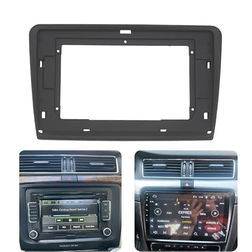 Autosoundrahmen Autoradio-Rahmen-Kit/Fit for SKODA Superb 2009 2010 2011 2012 2013 Auto-Stereo-Headunit-Installation Armaturenbrett-Blendenhalterung Autosoundsystemrahmen(10.1 inch) von EAKNFD