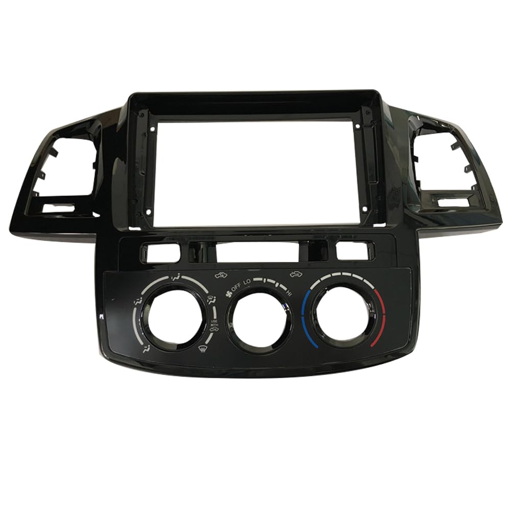 Autosoundrahmen Autorahmen 9-Zoll-Big-Screen-Blende-Panel-Adapter/Passend for Toyota Hilux Fortuner 2005-2014 2 Din Dash Audio Fitting Kit Autosoundsystemrahmen(2007-2014 Manual,Only frame) von EAKNFD