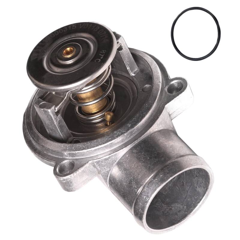 Kühlmittel Thermostat 1 Stück Kühlmittelthermostatgehäuse mit O-Ring 1112000315 / Passend for MERCEDES BENZ C-KLASSE (W202) 1993 1994 1995 1996 1997 1998 1999 2000 Autothermostat - Ersatzteil von EAKNFD