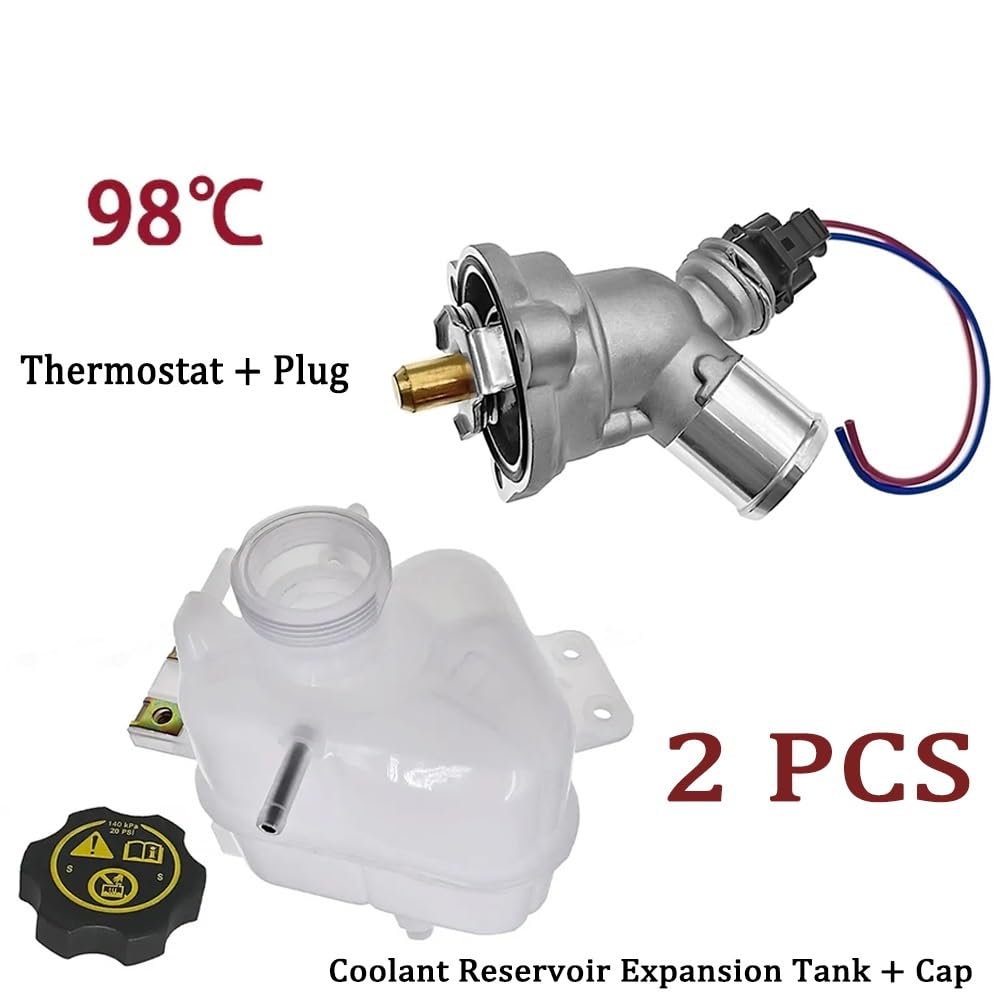 Kühlmittel Thermostat 25199714 95352004 42582717 25192923 Wasserpumpenkühlungsthermostat/Passend for Chevrolet Spark 13-17 Spark Classic 16-18 Beat 18-20 1.2L Autothermostat - Ersatzteil(2 PCS) von EAKNFD