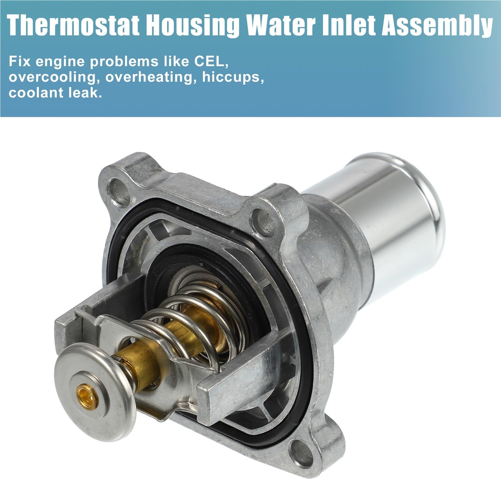 Kühlmittel Thermostat Automotorkühlmittel-Thermostatgehäusebaugruppe 6338050/24435102 / Passend for OPEL 1.6L Turbo 2003-2017, austauschbares Zubehör Autothermostat - Ersatzteil von EAKNFD