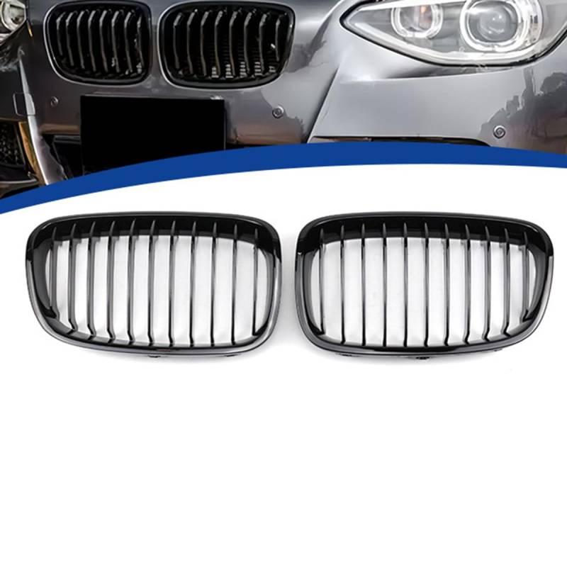 Auto Front Kühlergrill Gitter für BMW 1 Series F20 F21 2012-2014, Verschleißfest Wetterfest Langlebig Gitter Autogrill-Netz Ersatz Tuning Zubehör von EASHAN