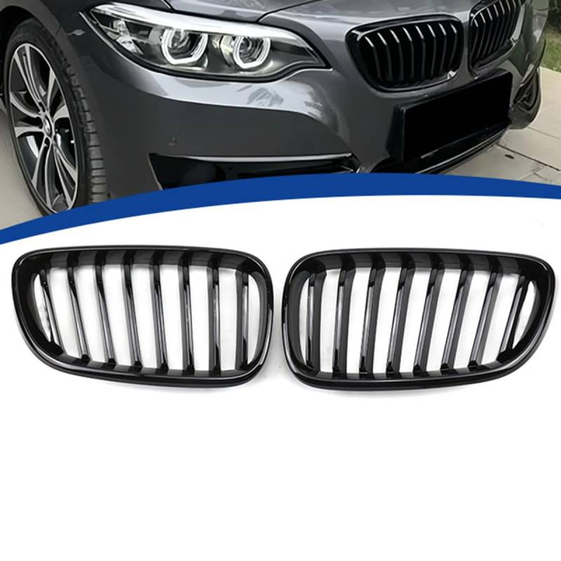 Auto Front Kühlergrill Gitter für BMW 2 Series F22 F23 2013-2016, Verschleißfest Wetterfest Langlebig Gitter Autogrill-Netz Ersatz Tuning Zubehör von EASHAN