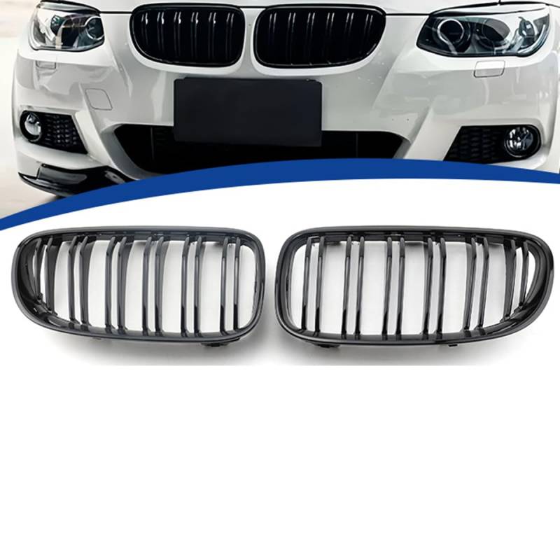 Auto Front Kühlergrill Gitter für BMW 3 Series E92 2010-2013, Verschleißfest Wetterfest Langlebig Gitter Autogrill-Netz Ersatz Tuning Zubehör von EASHAN