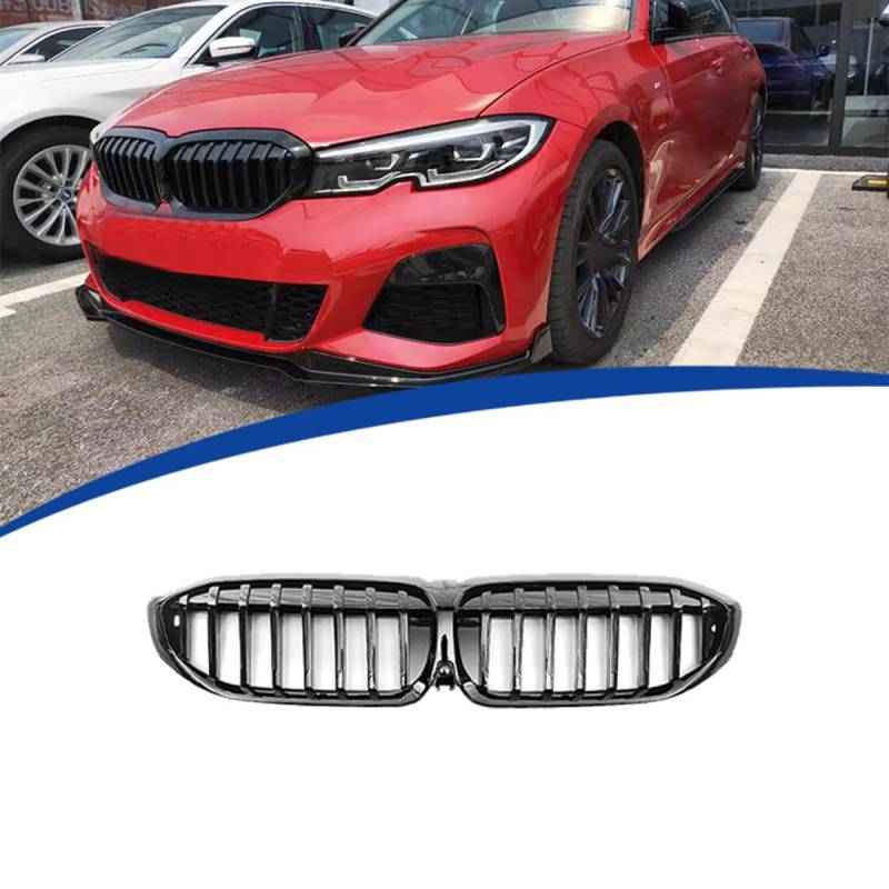 Auto Front Kühlergrill Gitter für BMW 3 Series G20 2020-2022, Verschleißfest Wetterfest Langlebig Gitter Autogrill-Netz Ersatz Tuning Zubehör von EASHAN