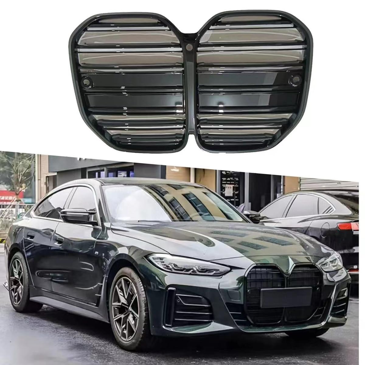 Auto Front Kühlergrill Gitter für BMW 4 Series 2-doors G22 2020-2024, Verschleißfest Wetterfest Langlebig Gitter Autogrill-Netz Ersatz Tuning Zubehör von EASHAN