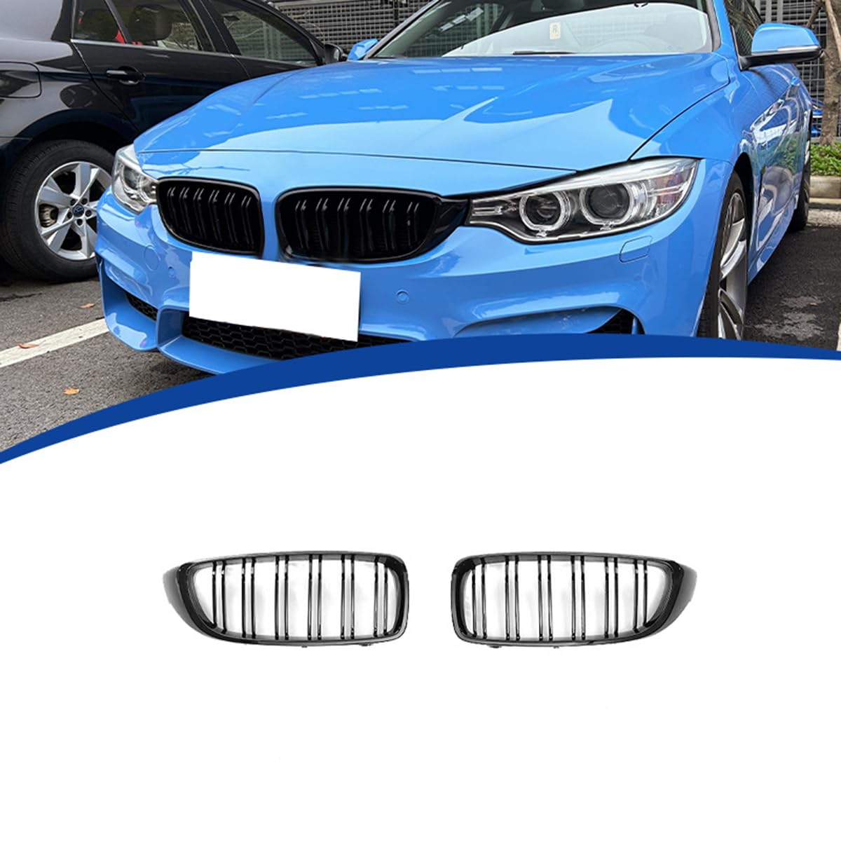 Auto Front Kühlergrill Gitter für BMW 4 Series F32 F33 F36 2013-2019, Verschleißfest Wetterfest Langlebig Gitter Autogrill-Netz Ersatz Tuning Zubehör von EASHAN