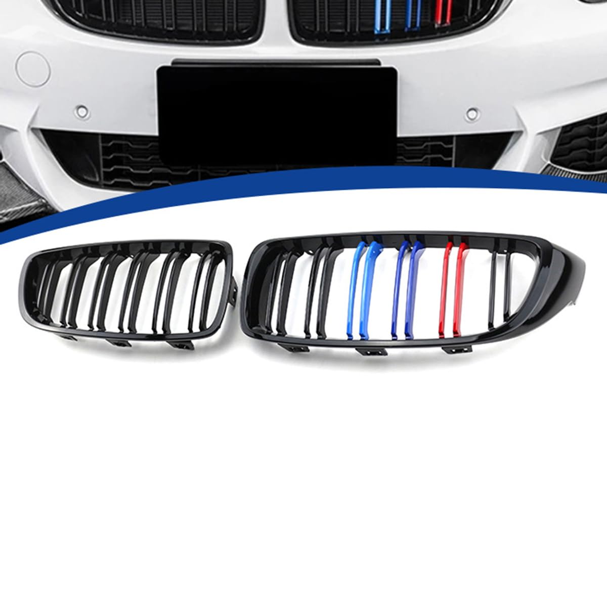 Auto Front Kühlergrill Gitter für BMW 4 Series F32 F33 F36 M4 2014-2017, Verschleißfest Wetterfest Langlebig Gitter Autogrill-Netz Ersatz Tuning Zubehör von EASHAN