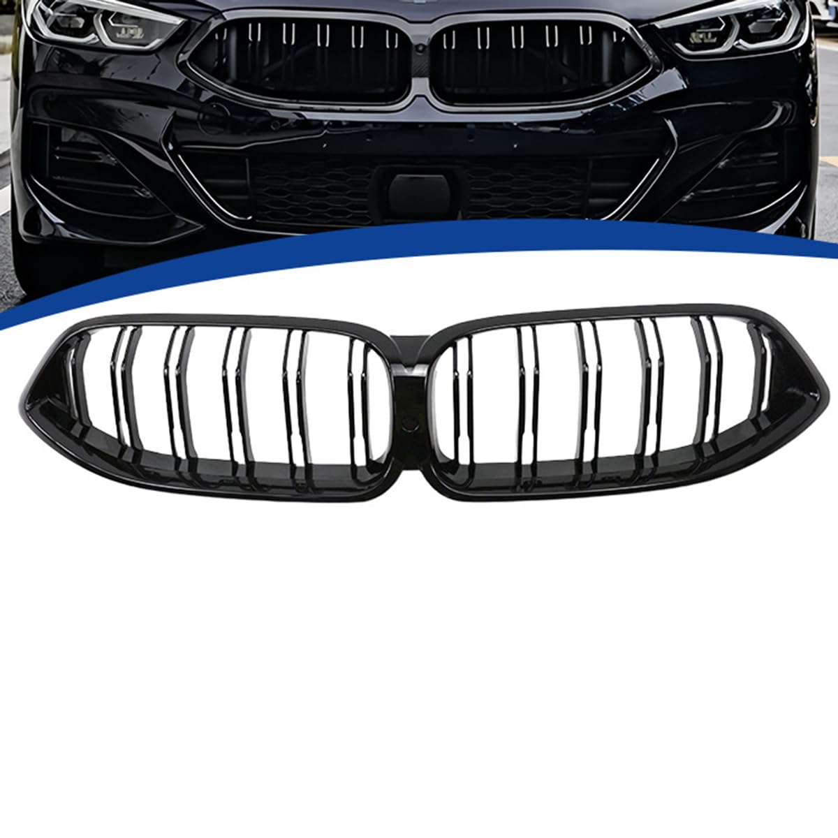 Auto Front Kühlergrill Gitter für BMW 8 Series G15 2018-2022, Verschleißfest Wetterfest Langlebig Gitter Autogrill-Netz Ersatz Tuning Zubehör von EASHAN