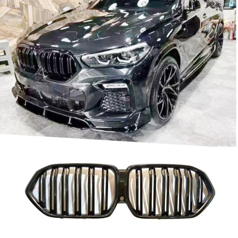 Auto Front Kühlergrill Gitter für BMW X6 G06 2020-2022, Verschleißfest Wetterfest Langlebig Gitter Autogrill-Netz Ersatz Tuning Zubehör von EASHAN