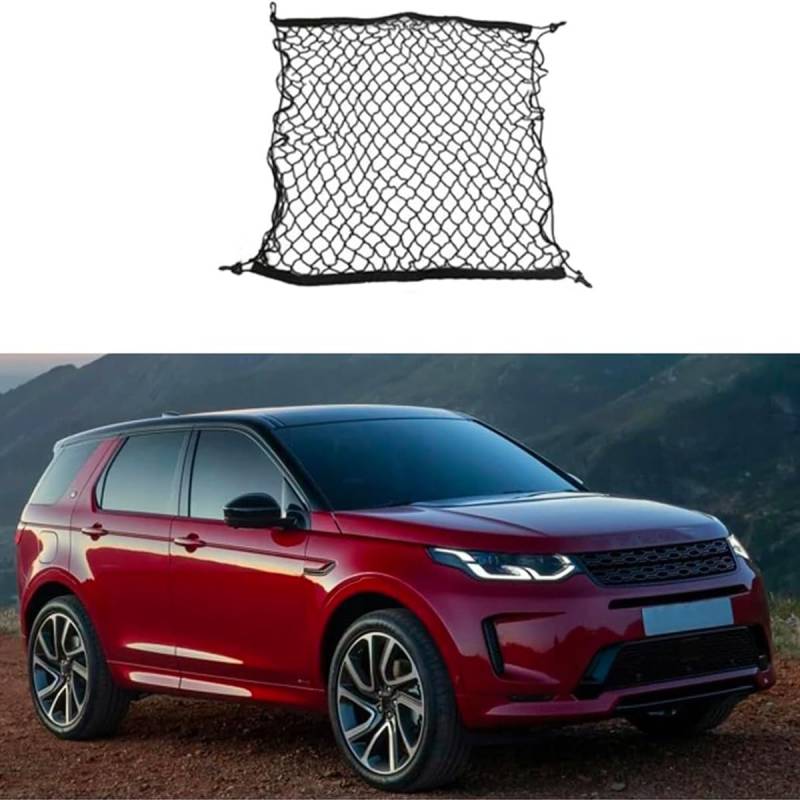 Auto Kofferraumnetz Gepäcknetz für L-and Rover Discovery Sport L550 2014-2023, Elastisches Dauerhaft Aufbewahrungsnetz Innenzubehör von EASHAN