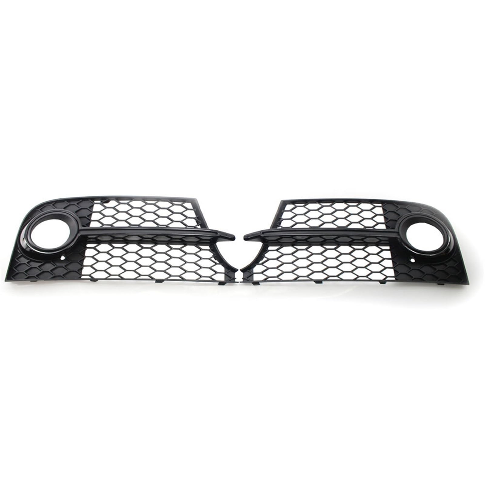 EASTERTIME Auto-Nebelscheinwerfer-Grill-Abdeckung, passend for Audi TT MK2 S-Line TTS 2011 2012 2013 2014 8J0807681KT94 8J0807682KT94 Waben-Sechskantgrill Frontstoßstangengitter (Color : Bright Black von EASTERTIME