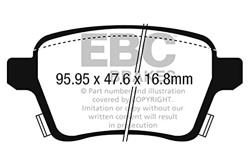 EBC Brake DP42250R Bremsbeläge für Uso Stradale und Trackday Yellowstuff 4000 Series von EBC Brake