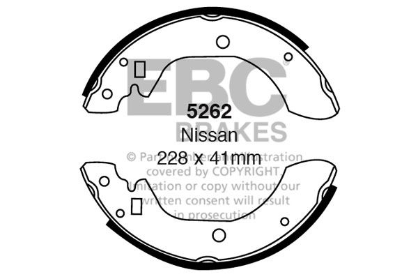 Bremsbackensatz Hinterachse EBC Brakes 5262 von EBC Brakes