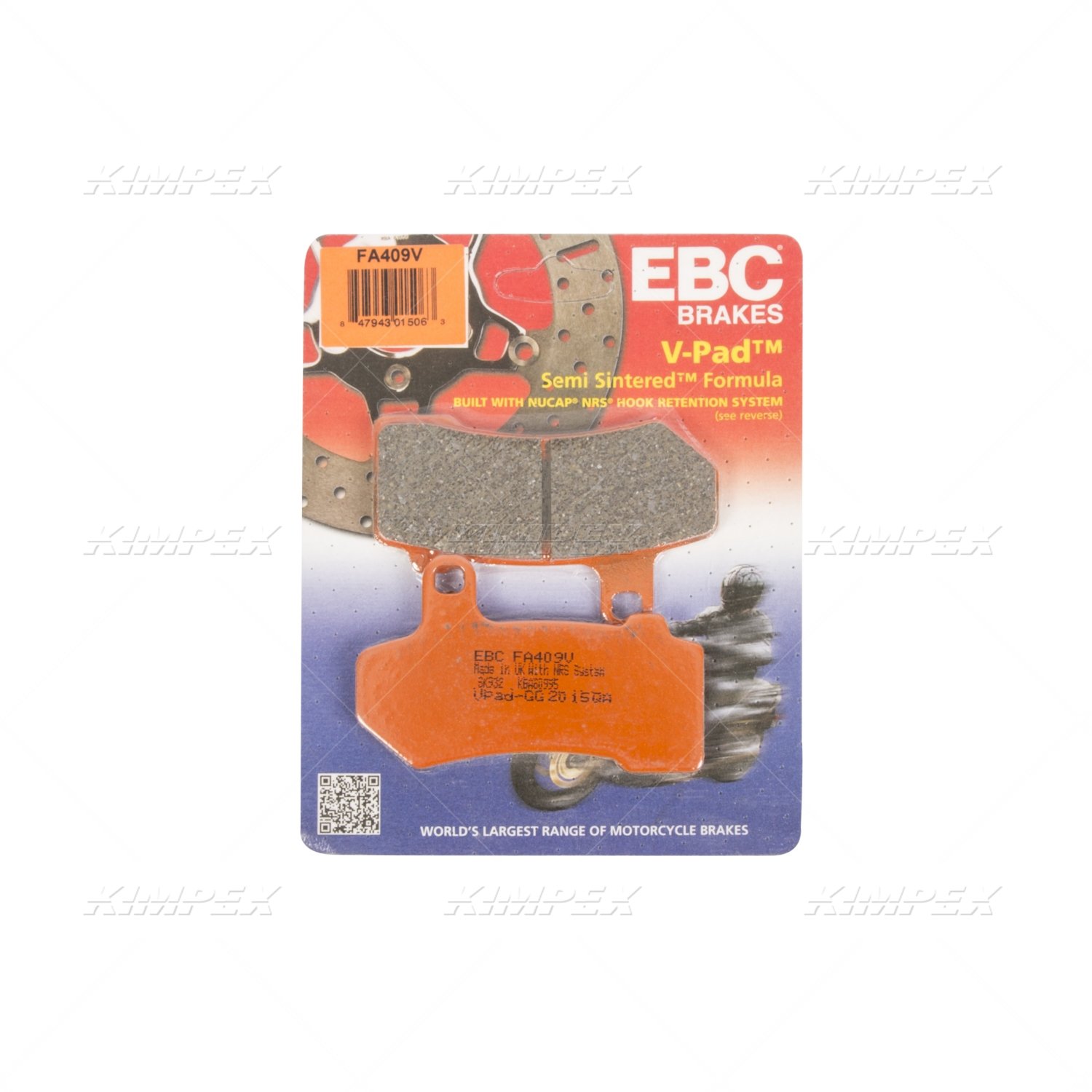 Bremsbeläge vorne EBC SEMI-Sinter FA409V EAN: 5050953104763 für Harley Davidson von EBC Brakes